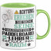 Paddelboard-Lehrer Geschenk Tasse Lustiger Spruch Erheben Sie Sich Der Paddelboard-Lehrer Betritt den Raum Grün Trendation