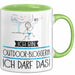 Geschenk für Outdoor-Bloggerin Tasse Lustige Geschenkidee Geburtstag Ich Bin Outdoor-Bloggerin Ich Darf Das Grün Trendation