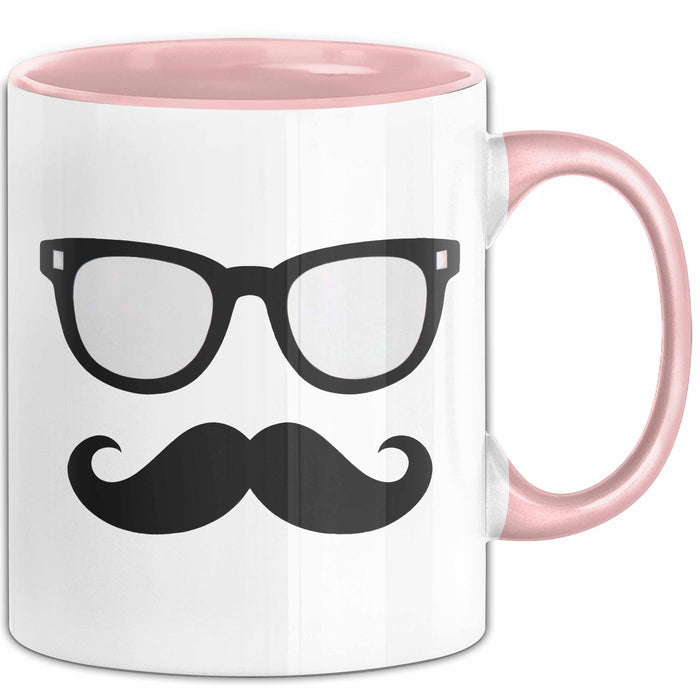 Hipster Tasse Geschenkidee für Trendsetter Rosa Trendation
