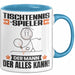 Tischtennisspieler Tasse Geschenk für Tischtennisspieler Der Mann Der Alles Kann Geschenkidee zum Geburtstag Blau Trendation