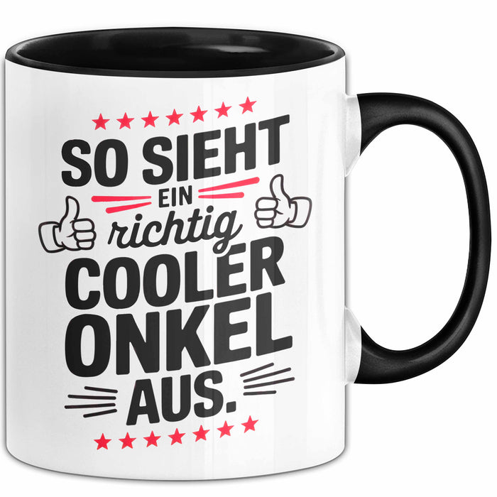 Onkel Sarkastisch Sarkasmus Tasse Geschenk Lustige Geschenkidee Spruch So Sieht Ein Richtig Cooler Onkel Aus Trendation