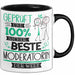 Beste Moderatorin Der Welt Tasse Geschenk für Eine Moderatorin Geprüft Und Sicher Geschenkidee Geburtstag Weihnachten Trendation