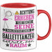 Balletttänzer Geschenk Tasse Lustiger Spruch Erheben Sie Sich Der Balletttänzer Betritt den Raum Rot Trendation