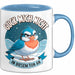 Sarkasmus Sarkastisch Tasse Geschenk Lustige Geschenkidee Guck Mich Nicht In Diesem Ton An Blau Trendation