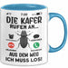 Käfer Liebhaber Tasse Geschenk Die Käfer Rufen An Geschenkidee Becher Blau Trendation