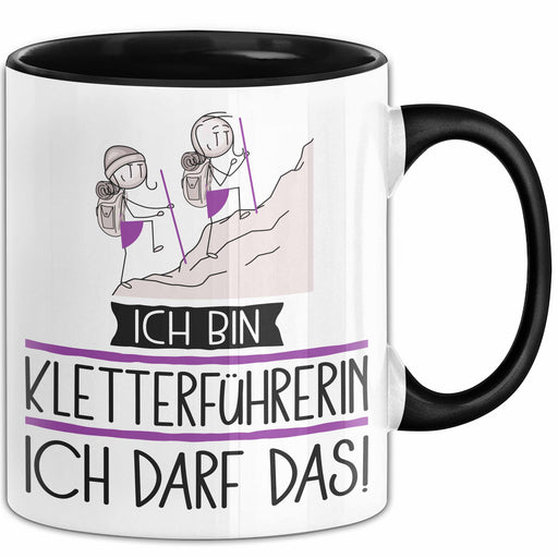 Geschenk für Kletterführerin Tasse Lustige Geschenkidee Geburtstag Ich Bin Kletterführerin Ich Darf Das Trendation
