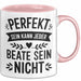 Beate Tasse Geschenk Perfekt Sein Kann Jeder Geschenkidee Geburtstag Rosa Trendation