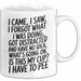 Vergesslich Tasse Geschenk I Came I Saw I Forgot Geschenkidee ADHS Weiß Trendation