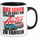Auto Fahrer Tasse Becher Geschenk Lustige Geschenkidee Spruch Das Leben Ist Zu Kurz Um Langsame Autos Zu Fahren Trendation