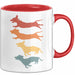Hunde Tasse Geschenk Hunde Silhouetten Tierliebhaber Spruch Rot Trendation