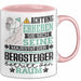 Bergsteiger Geschenk Tasse Lustiger Spruch Erheben Sie Sich Der Bergsteiger Betritt den Raum Rosa Trendation