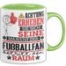 Fußballfan Geschenk Tasse Lustiger Spruch Erheben Sie Sich Der Fußballfan Betritt den Raum Grün Trendation