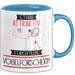 Vogelforscherin Tasse Geschenk Becher Stark Attraktiv Furchtlos Vogelforscherin Lustige Geschenkidee Blau Trendation