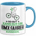 BMX-Fahrer Geschenk Tasse So Gut Kann Nur Ein BMX-Fahrer Aussehen Geschenkidee Kaffee-Becher Blau Trendation