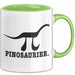 Pinosaurier Pi + Dinosaurier Tasse Geschenk Lustiger Mathe Becher Grün Trendation