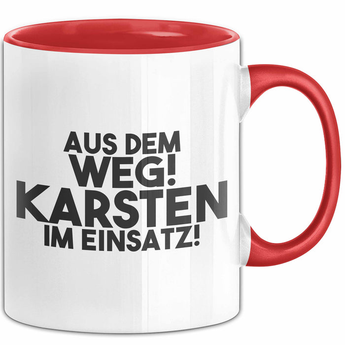 Karsten Tasse Aus Dem Weg! Karsten Im Einsatz! Geschenk