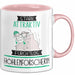 Höhlenforscherin Tasse Geschenk Becher Stark Attraktiv Furchtlos Höhlenforscherin Lustige Geschenkidee Rosa Trendation