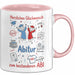 Schüler Abschluss Tasse Geschenk Lustige Geschenkidee Spruch Herzlichen Glückwunsch Abitur Rosa Trendation