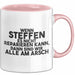Steffen Tasse Wenn Steffen Nicht Repariert, Sind Wir Am Arsch Geschenk Rosa Trendation