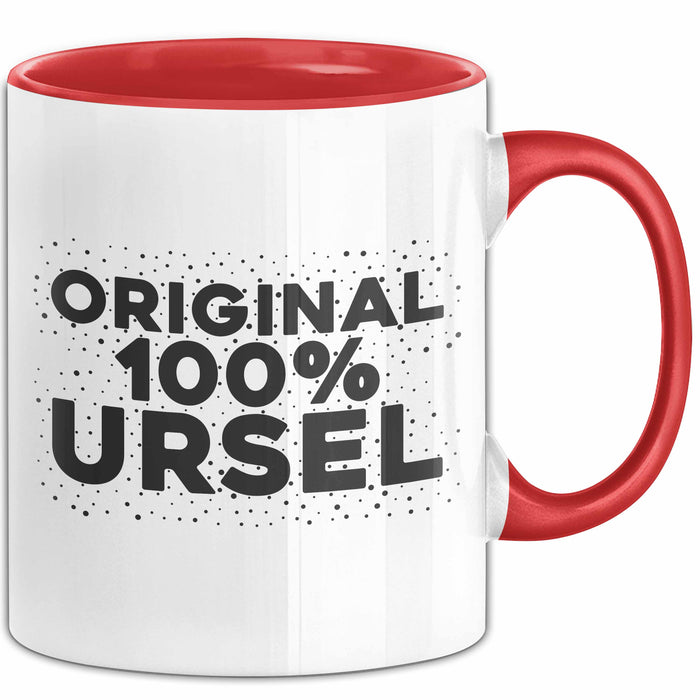 Ursel Tasse Original 100% Ursel Geschenk Rot Trendation