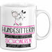 Hundesitterin Weil Es Keinen Schöneren Beruf Gibt Tasse Geschenk für Eine Hundesitterin Lustig Weiß Trendation