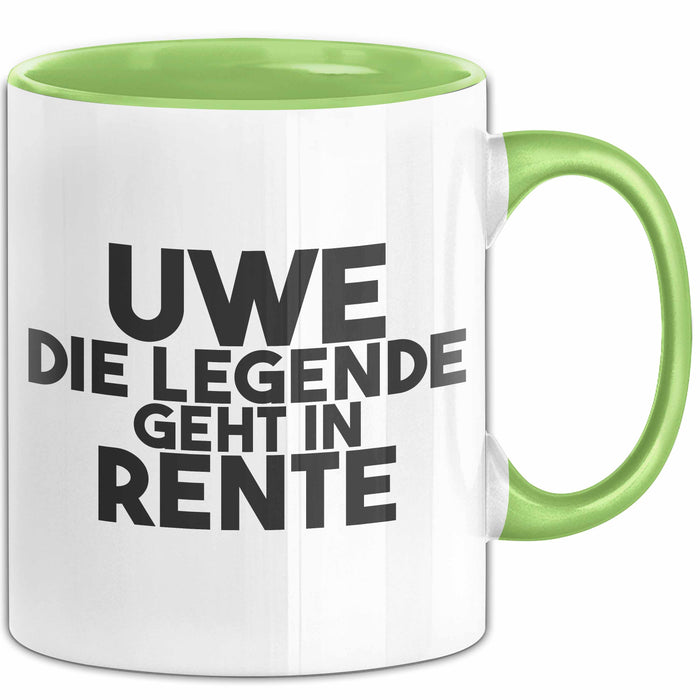 Uwe Tasse Uwe – Die Legende Geht In Rente Geschenk