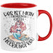 Meerjungfrau Geschenk Tasse Mädchen Das Ist Mein Menschen Kostüm In Echt Bin Ich Eine Meerjungfrau Nixe Geschenkidee Mädels Kaffee-Becher Rot Trendation