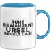 Ursel Tasse Ruhe Bewahren! Ursel Regelt Das! Geschenk Blau Trendation