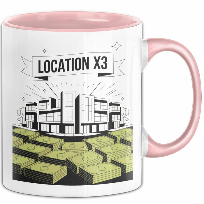 Immobilien Investor Tasse Geschenk Lustige Geschenkidee Spruch Für Immobilien Profis Rosa Trendation