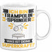 Trampolinspringer Tasse Geschenk für Trampolinspringer Geburtstag Lustiger Spruch Kaffee-Becher Was Ist Deine Superkraft Weiß Trendation