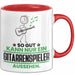 Gitarrenspieler Geschenk Tasse So Gut Kann Nur Ein Gitarrenspieler Aussehen Geschenkidee Kaffee-Becher Rot Trendation
