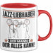 Jazz-Liebhaber Tasse Geschenk für Jazz-Liebhaber Der Mann Der Alles Kann Geschenkidee zum Geburtstag Rot Trendation