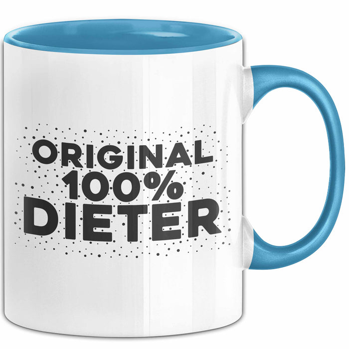 Dieter Tasse Original 100% Dieter Geschenk Blau Trendation