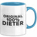 Dieter Tasse Original 100% Dieter Geschenk Blau Trendation