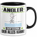 Angler Tasse Geschenk für Angler Der Mann Der Alles Kann Geschenkidee zum Geburtstag Schwarz Trendation