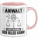 Anwalt Tasse Geschenk für Anwalt Der Mann Der Alles Kann Geschenkidee zum Geburtstag Rosa Trendation