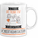 Konzertveranstalterin Tasse Geschenk Becher Stark Attraktiv Furchtlos Konzertveranstalterin Lustige Geschenkidee Weiß Trendation