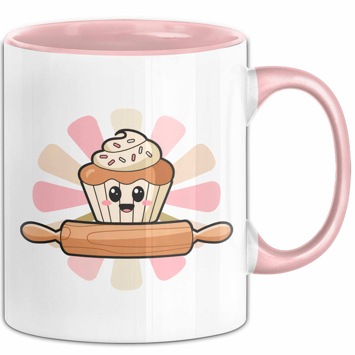 Bäcker Tasse Geschenkidee Konditor Lustiger Spruch Geschenkidee Lustig Rosa Trendation