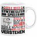 Synthesizer-Spieler Geschenk Tasse Lustige Geschenkdiee für einen Synthesizer-Spieler Geburtstag Ich Bin Synthesizer-Spieler Ich Kann Es Dir Erklären Aber Nicht Für Dich Verstehen Weiß Trendation
