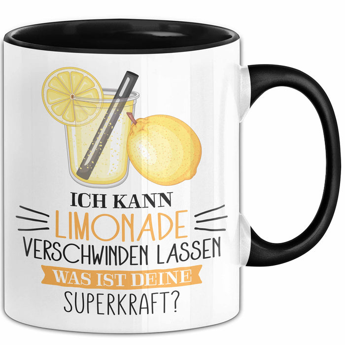 Limonade-Liebhaber Tasse Geschenk Ich Kann Limonade Verschwinden Lassen Was Ist Deine Superkraft Becher Geschenkidee Limonade Kaffee-Becher Trendation