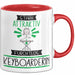 Keyboarderin Tasse Geschenk Becher Stark Attraktiv Furchtlos Keyboarderin Lustige Geschenkidee Rot Trendation