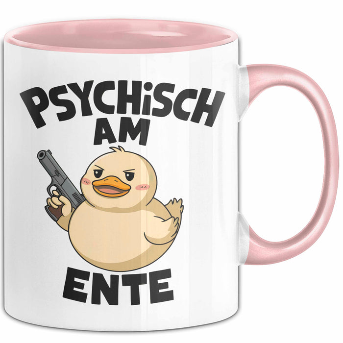 Sarkasmus Sarkastisch Tasse Geschenk Lustige Geschenkidee Spruch Psychisch Am Ente Rosa Trendation