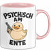 Sarkasmus Sarkastisch Tasse Geschenk Lustige Geschenkidee Spruch Psychisch Am Ente Rosa Trendation