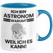 Astronom Geschenk Tasse Lustiger Spruch Ich Bin Astronom Warum Weil Ich Es Kann Geschenkidee Bester Astronom Geburtstag Kaffee-Becher Blau Trendation