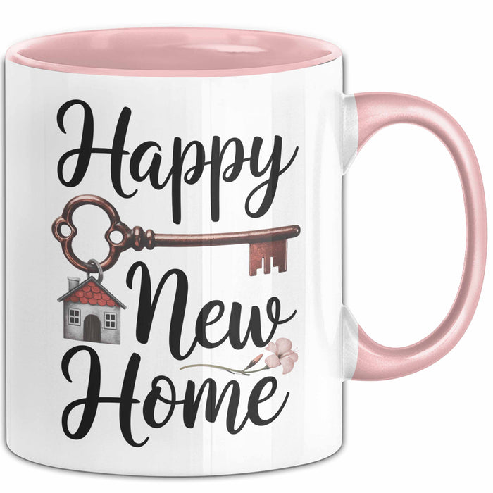 Neues Zuhause Eigentümer Tasse Geschenk Lustige Geschenkidee Spruch Alles Gute Zum Neuen Zuhause Rosa Trendation
