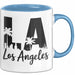 Los Angeles LA Kalifornien USA Tasse Geschenk Lustige Geschenkidee Spruch Blau Trendation