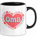 Oma Tasse Geschenkidee Oma Herz Liebende Familie Nana Trendation