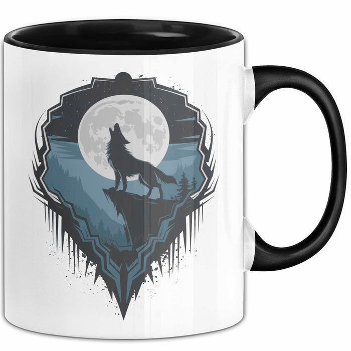 Wolf Tierliebhaber Tasse Geschenkidee für Wildtier Fans Trendation