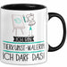 Geschenk für Tierkunst-Malerin Tasse Lustige Geschenkidee Geburtstag Ich Bin Tierkunst-Malerin Ich Darf Das Trendation