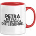 Petra Tasse Petra – Die Frau. Der Mythos. Die Legende. Geschenk Rot Trendation